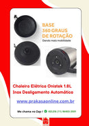 Chaleira Elétrica Onistek 1.8L Inox Desligamento Automático