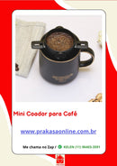 Mini Coador de Café em Aço Inox Reutilizável Monodose Filtro