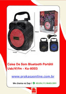 Caixa de Som Bluetooth Portátil USB/TF/FM - KA-8003 - Kapbom