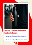 Garrafa Térmica Inox 500ml  Academia Escola