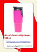 Garrafa Térmica Flip/Straw - 900 ml