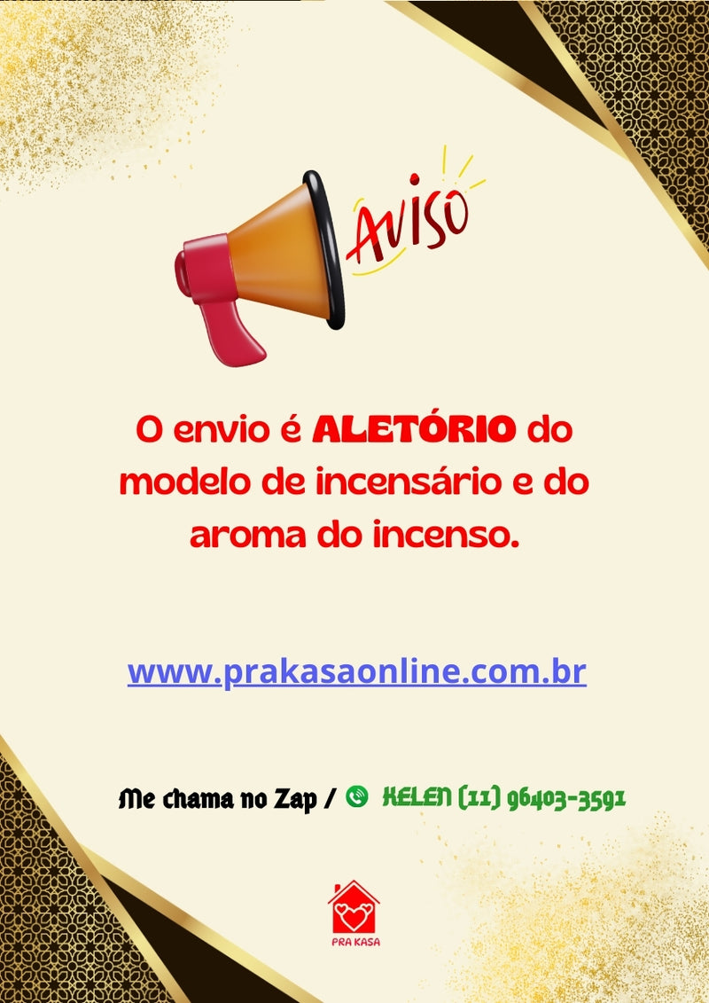 Kit - Incensário de Metal e Incenso