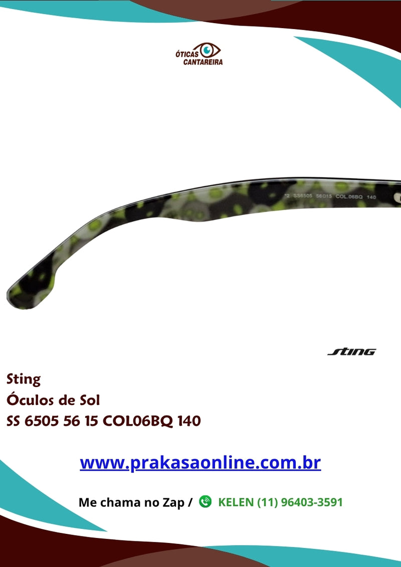 Sting - Óculos de Sol - SS 6505 56 15 COL06BQ 140