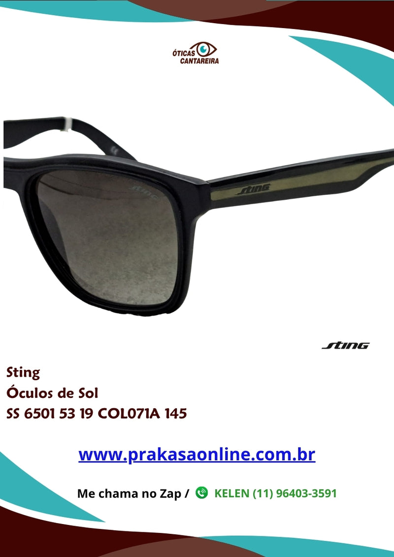 Sting - Óculos de Sol - SS 6501 53 19 COL071A 145