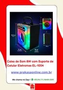Caixa de Som 8W com Suporte de Celular Eletromex EL-1054