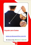 Coçador para costas portátil ajustável telescópio