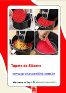 Tapete Silicone Air Fryer Tapete Protetor Fritadeira Antiaderente