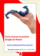 Porta Incenso Incensário Dragão Resina