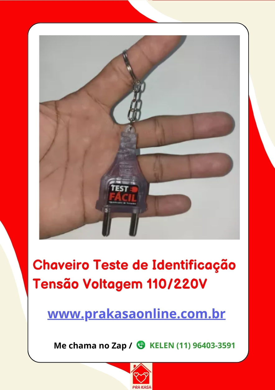 Teste Fácil Identificador de Tomadas 110 ou 220V