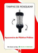 Açucareiro Porta Condimentos Prático de Mesa com Botão Dosador