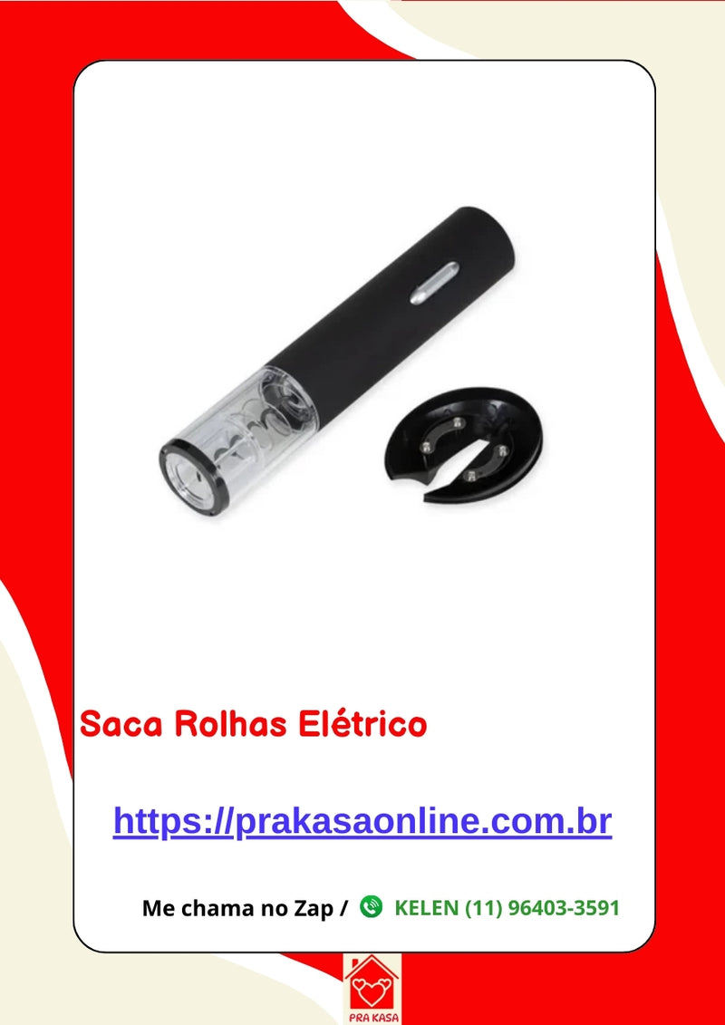 Saca Rolhas Automático Eletrônico