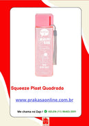 Garrafa de Água Quadrada Squeeze Portátil com Alça - 450ml