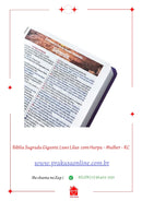 Bíblia Sagrada Gigante Luxo Lilás  com Harpa - Mulher - RC