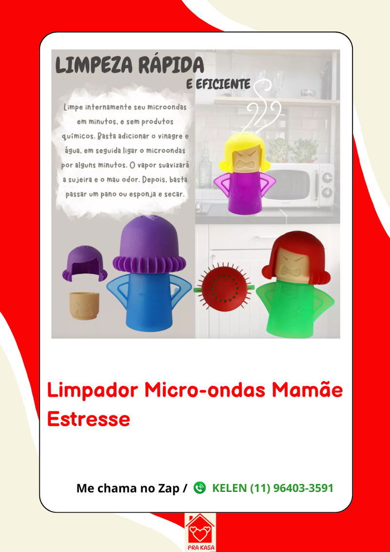 Limpador de Micro-ondas - Mãe Brava