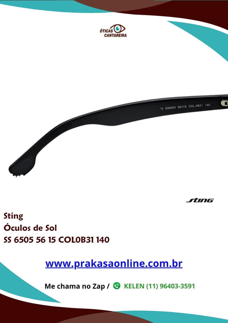 Sting - Óculos de Sol - SS 6505 56 15 COL0B31 140