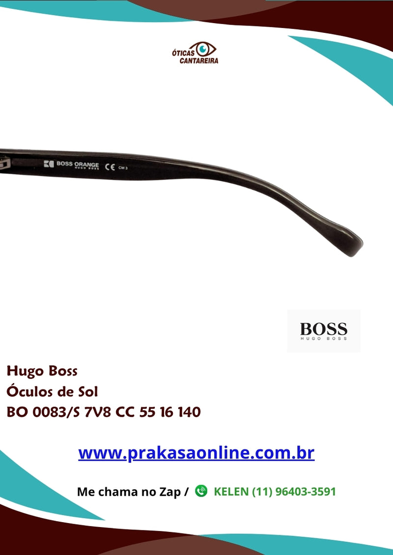 Hugo Boss - Óculos de Sol - BO 0083/S 7V8 CC 55 16 140