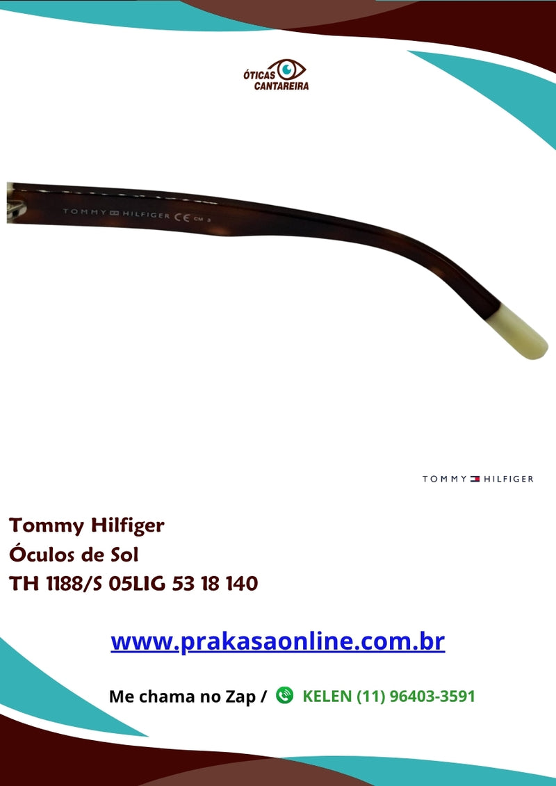 Tommy Hilfiger - Óculos de Sol - TH 1188/S 05LIG 53 18 140