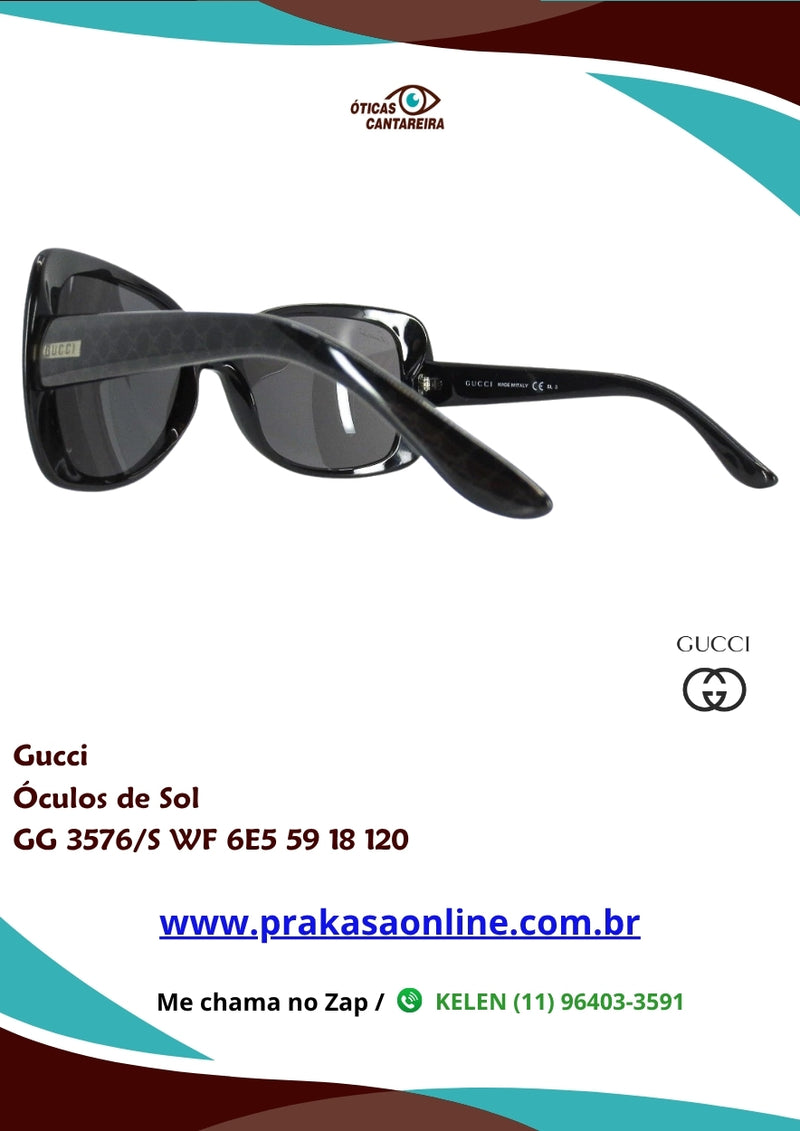 Gucci - Óculos de Sol - GG 3576/S WF 6E5 59 18 120