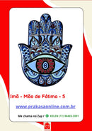 Imã de Geladeira Mão de Fátima de Cerâmica