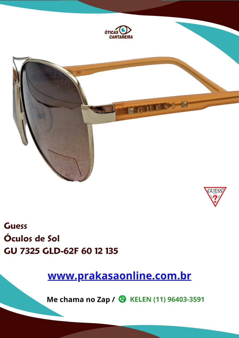 Guess - Óculos de Sol - GU 7325 GLD-62F 60 12 135