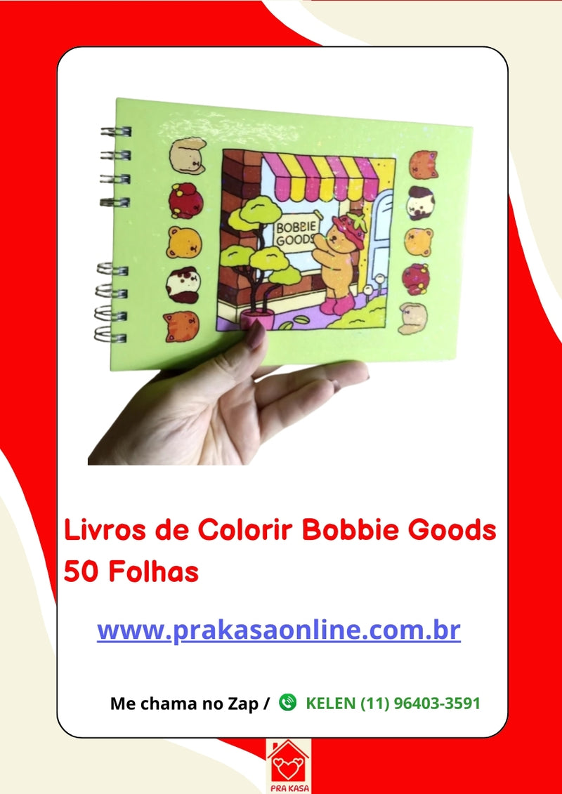 Livros de Colorir Bobbie Goods 50 Folhas