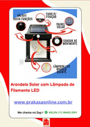Arandela Solar com Lâmpada de Filamento LED