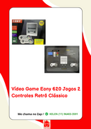 Video Game Super Mini 620 Jogos Retro 8 Bits 2 Controles