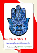 Imã de Geladeira Mão de Fátima de Cerâmica