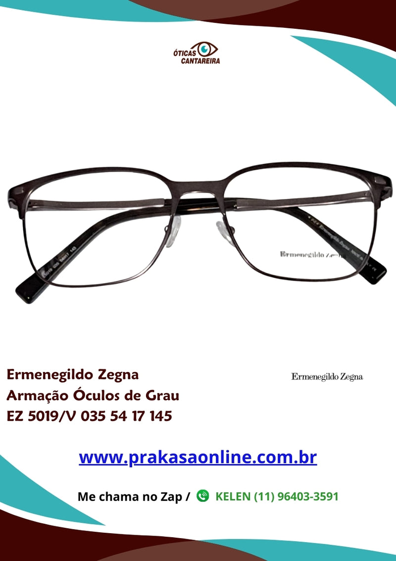 Ermenegildo Zegna - Armação de Óculos de Grau - EZ 5019/V 035 54 17 145