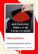 Tapete Silicone Air Fryer Tapete Protetor Fritadeira Antiaderente