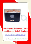 Umidificador/Difusor de Aroma com Lâmpada de Sal 200 ml - Kapbom (KA-2653)