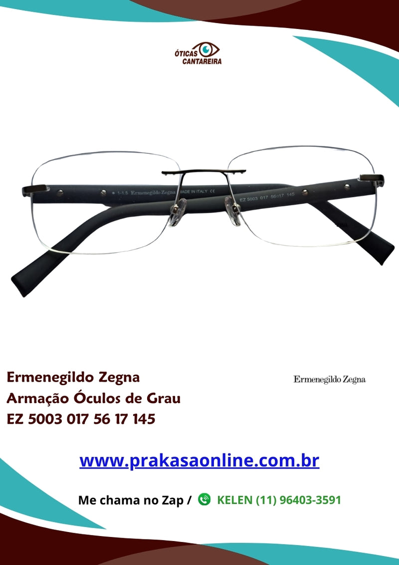 Ermenegildo Zegna - Armação Óculos de Grau - EZ 5003 017 56 17 145