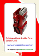 Enfeite em Metal Orelhão Porta Caneta/Lápis