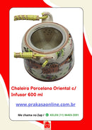 Chaleira Porcelana Oriental/Floral com Infusor 600 ml