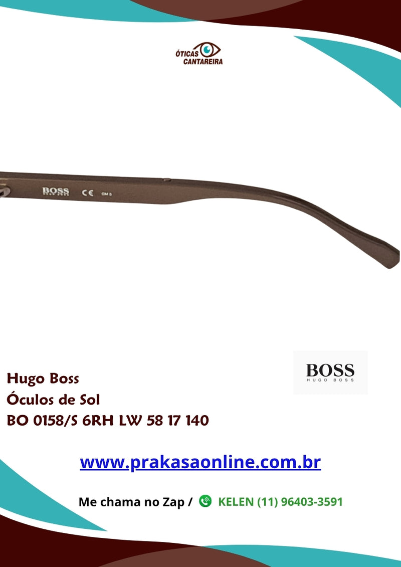 Hugo Boss - Óculos de Sol - BO 0158/S 6RH LW 58 17 140