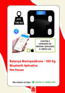 Balança Bioimpedância Profissional Com App Bluetooth 180kg Cor Preto