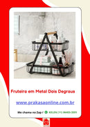 Fruteira em Metal Dois Níveis