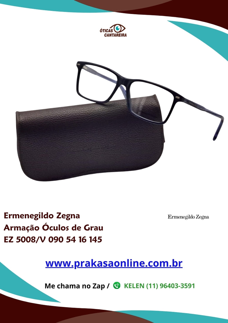 Ermenegildo Zegna - Armação Óculos de Grau - EZ 5008/V 090 54 16 145