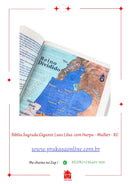 Bíblia Sagrada Gigante Luxo Lilás  com Harpa - Mulher - RC