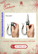 Canivete Tático Semiautomático Modelos A046 e A047
