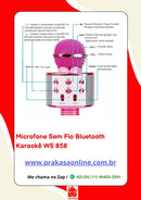 Microfone Sem Fio Bluetooth Usb Karaokê