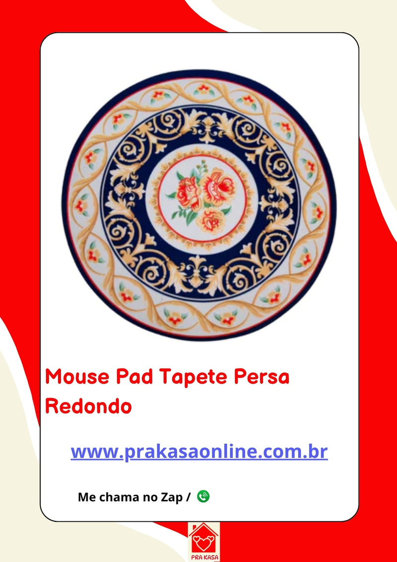 Mouse Pad Tapete Persa Redondo