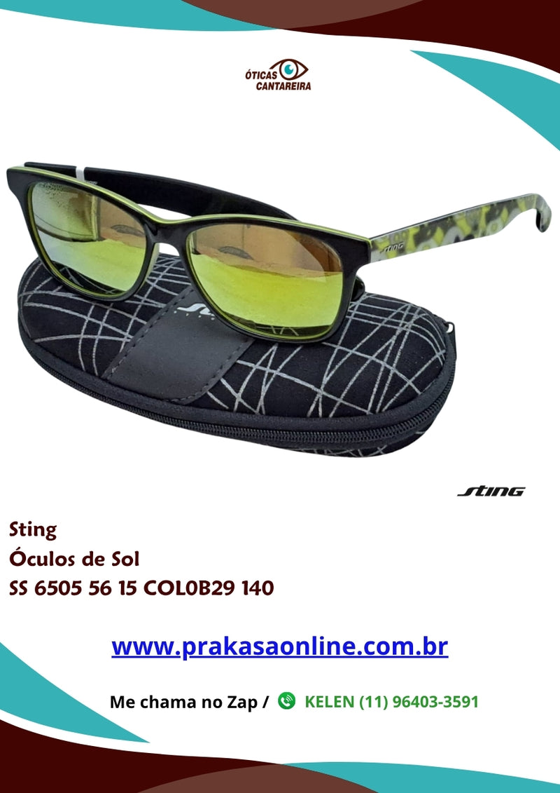 Sting - Óculos de Sol - SS 6505 56 15 COL0B29 140