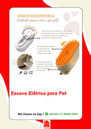 Escova a vapor automática 3 em 1 para gatos e cães