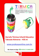 Garrafa Térmica Tabuada Interativa 430ml