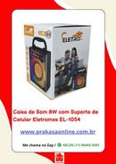 Caixa de Som 8W com Suporte de Celular Eletromex EL-1054