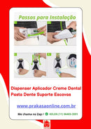 Dispenser Aplicador Creme Dental Pasta Dente Suporte Escovas