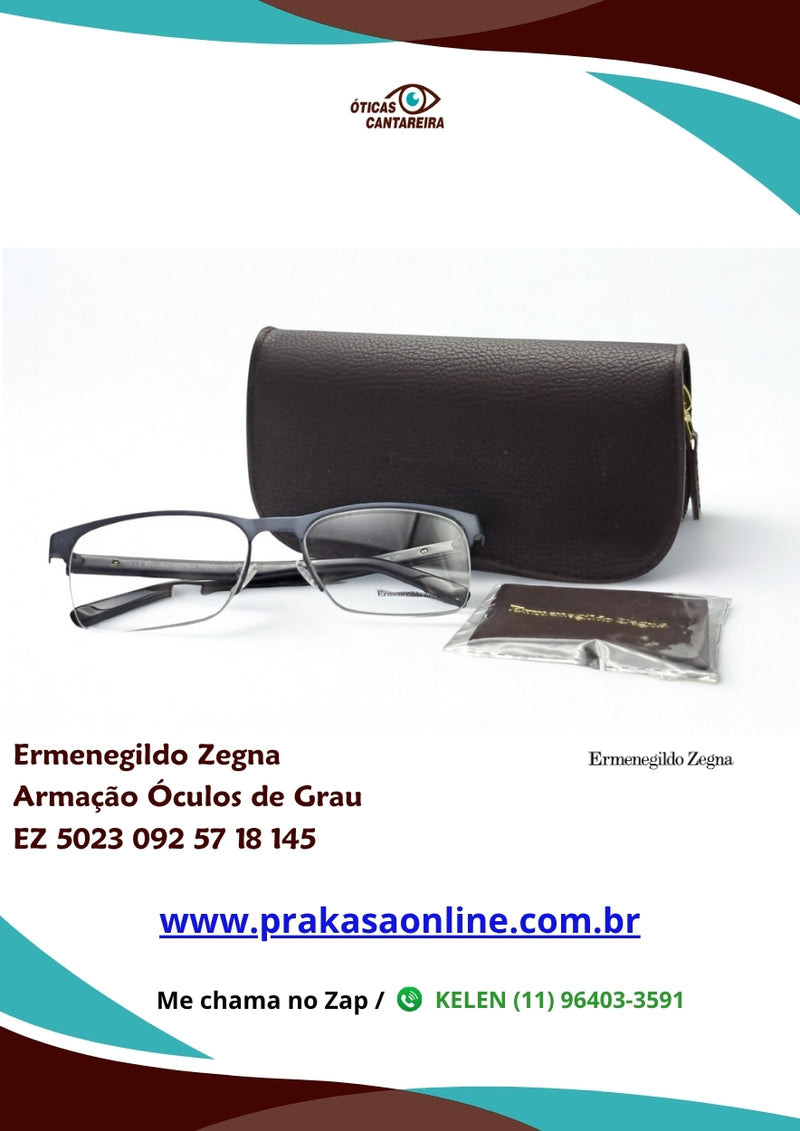 Ermenegildo Zegna - Armação Óculos de Grau - EZ 5023 092 57 18 145