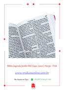 Bíblia Sagrada Jumbo ARC Capa Luxo C/ Harpa - Pink