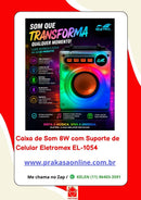 Caixa de Som 8W com Suporte de Celular Eletromex EL-1054